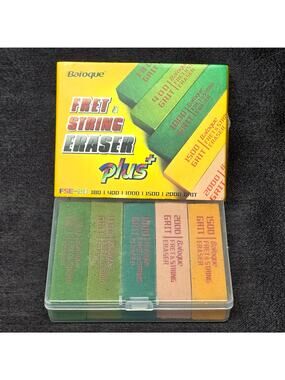 Baroque Guitar Fret Grit Erasers Plus+ 5 Pack